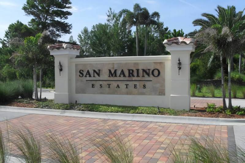 San Marino Estates entrance